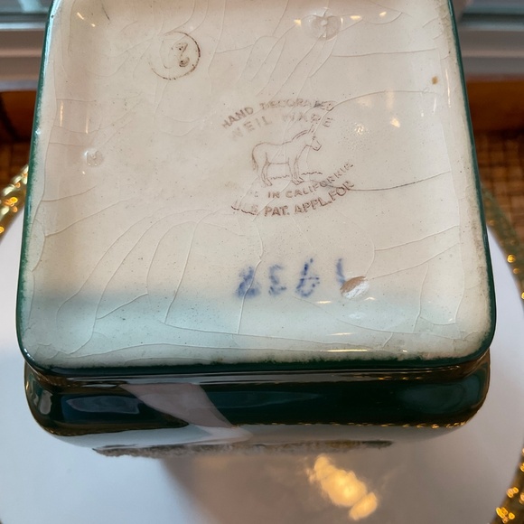 Vintage Weil Ware Hand Decorated Ming Tree Vase - Picture 6 of 8